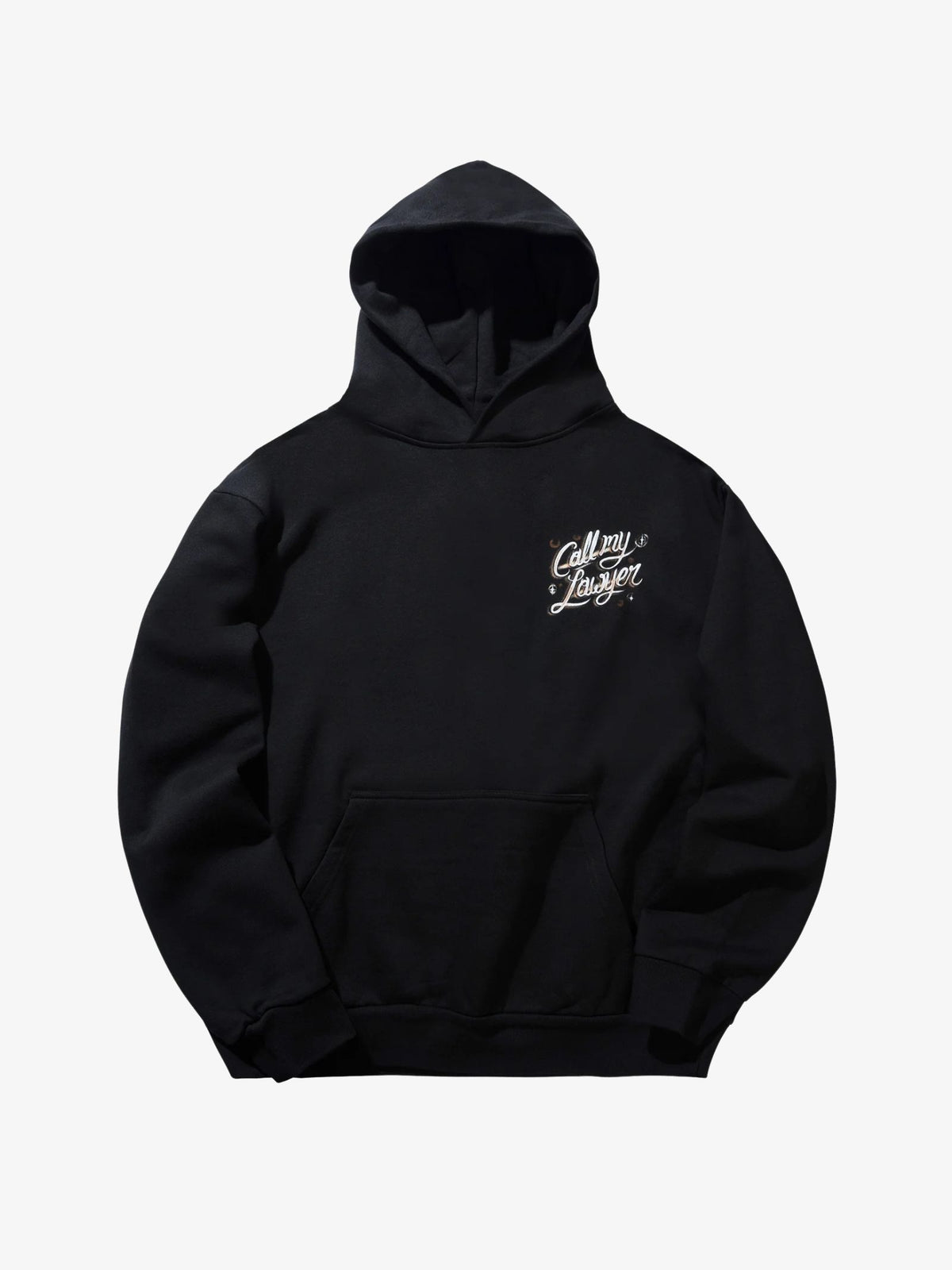 Market Airbrush Call My Lawyer Hoodie | Black
