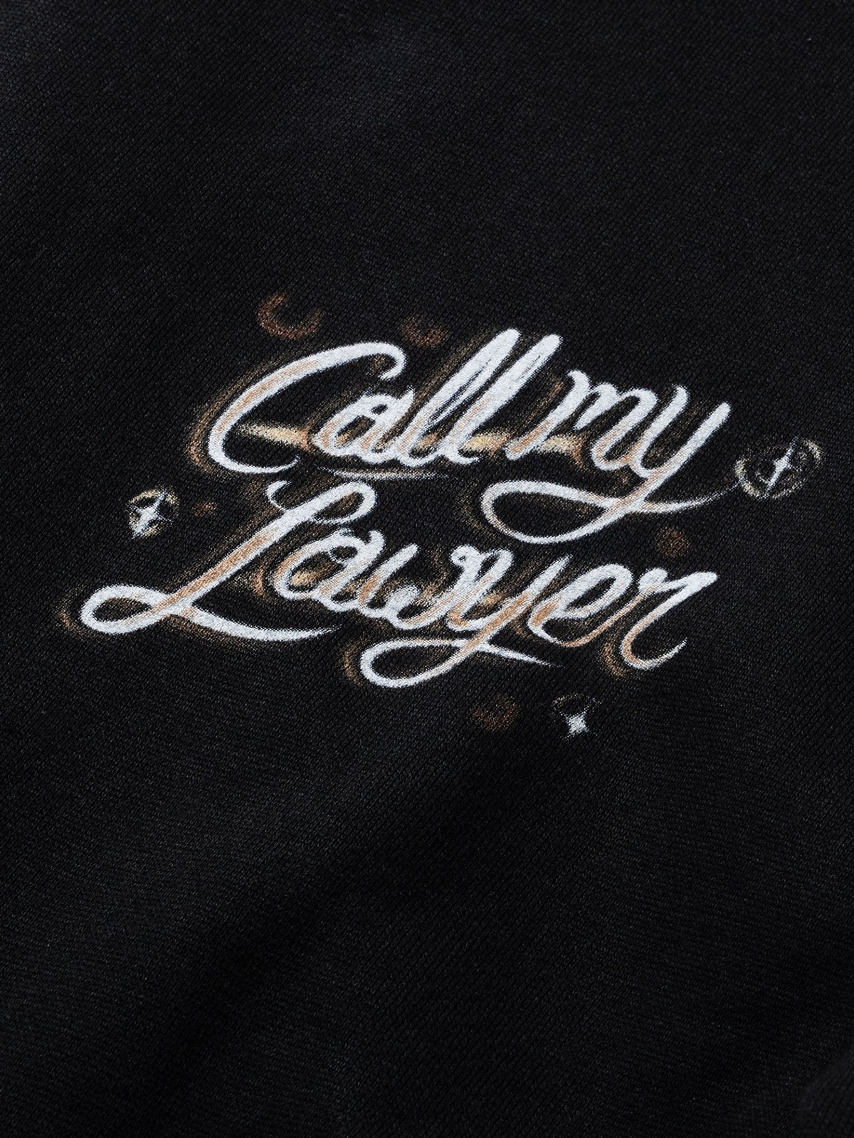 Market Airbrush Call My Lawyer Hoodie | Black
