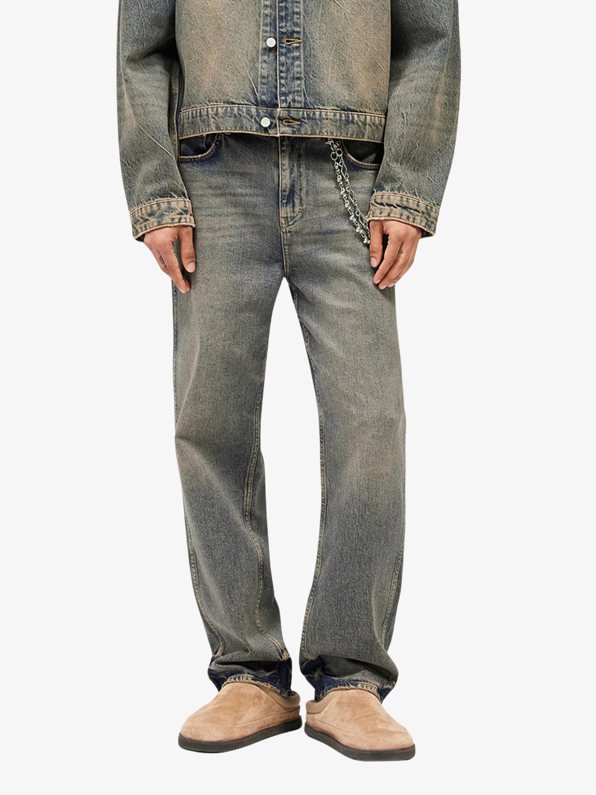 Represent R3 Baggy Denim Jeans | Blue Cream