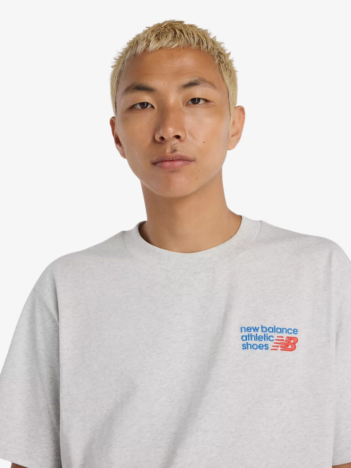 New Balance Logo Integrated Tee | Ash Heather