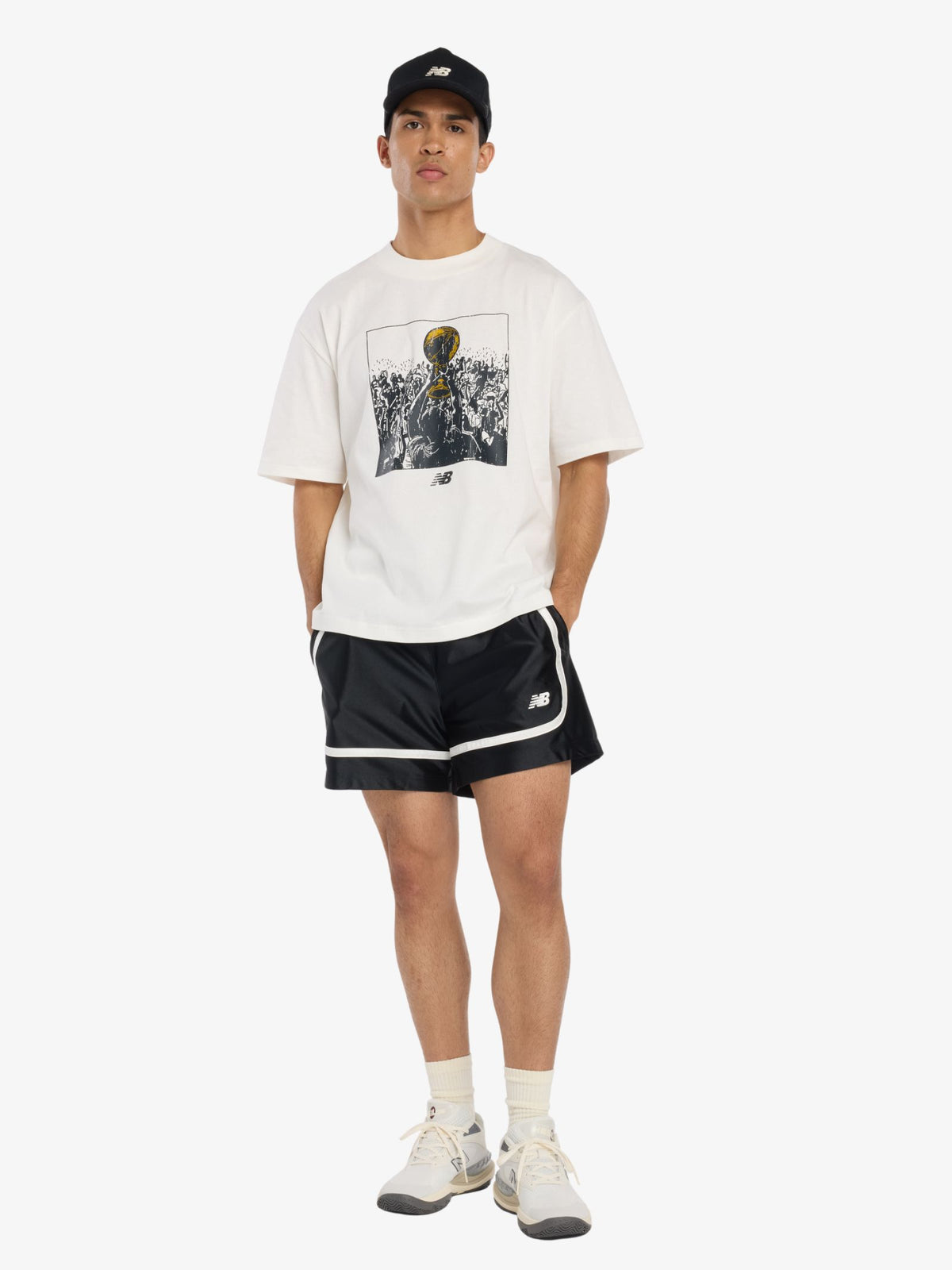 New Balance Hoops Championship Graphic T-Shirt | Sea Salt