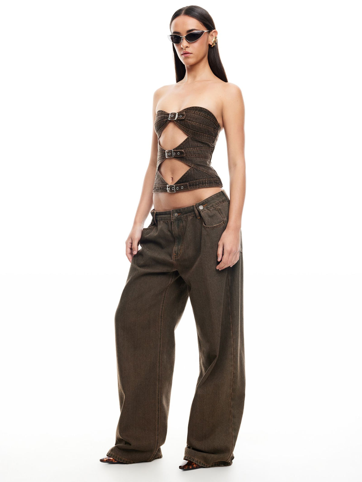 Lioness Buckle Corset | Petrol