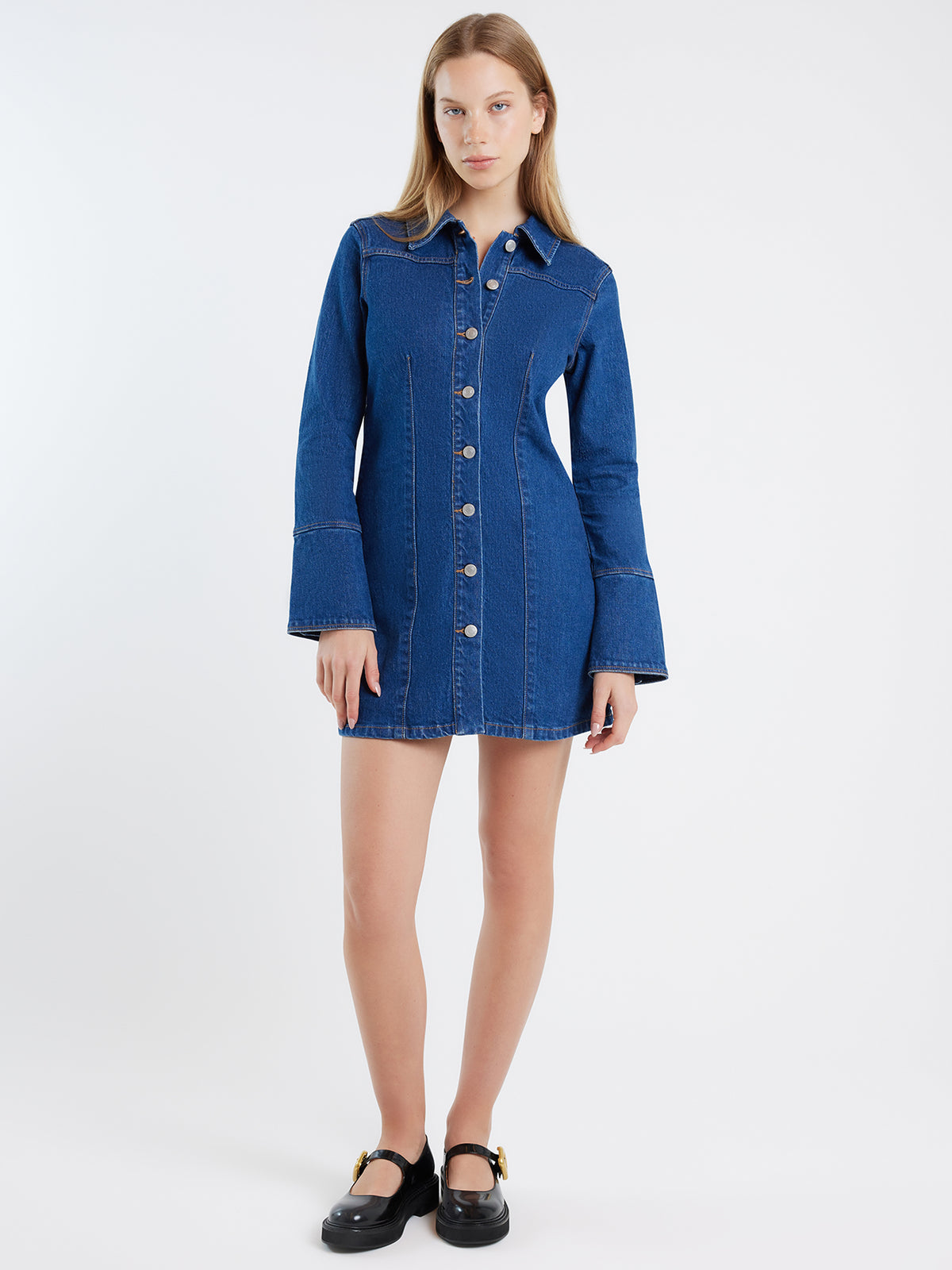 Neuw Muse Denim Shirt Dress Royal Indigo | Glue Store Neuw Muse Denim Shirt Dress Royal Indigo | Glue Store