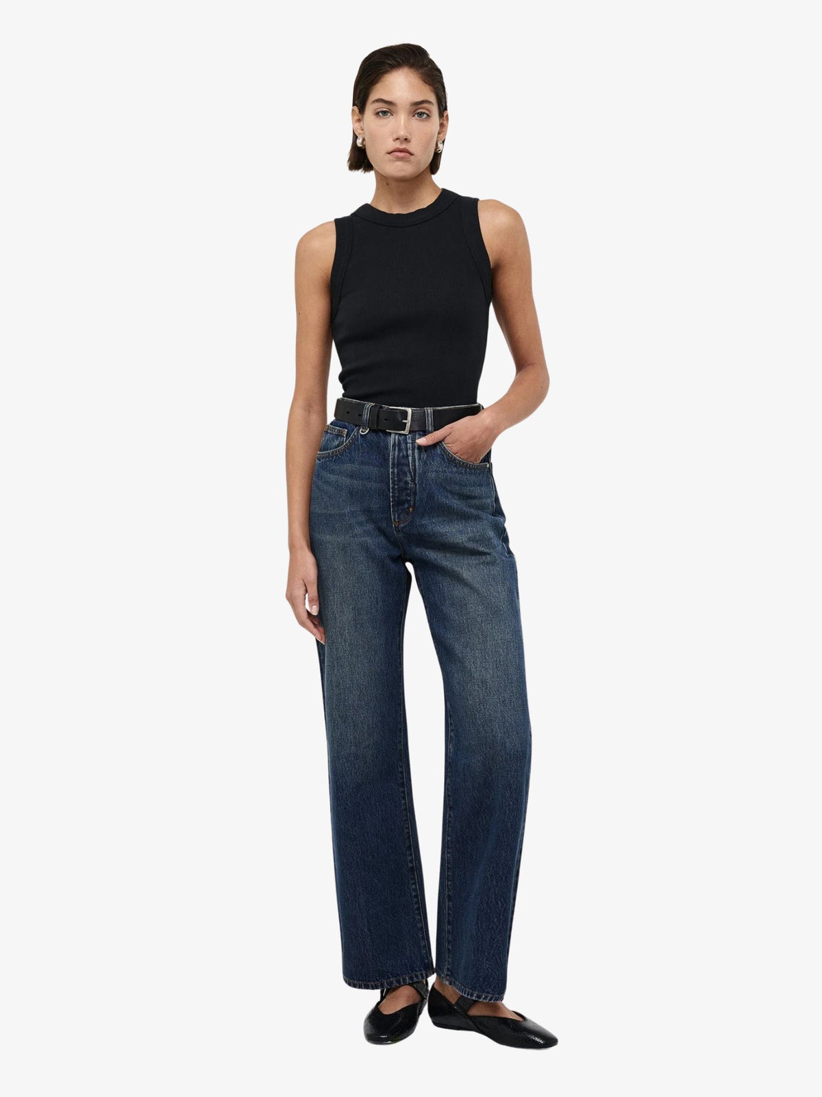 Neuw Jonesy Singlet | Black