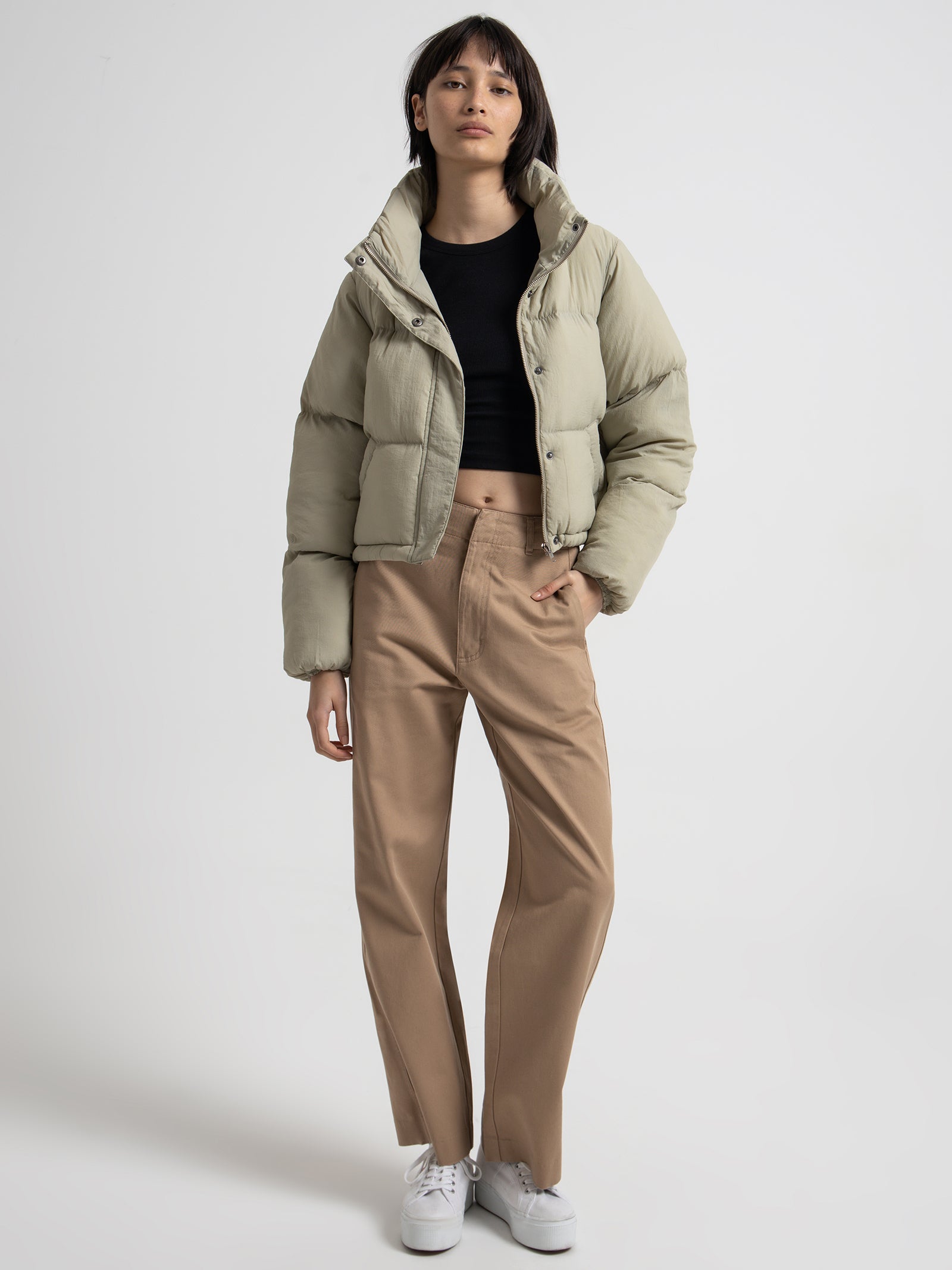 Topher Puffer Jacket in Cucumber Green