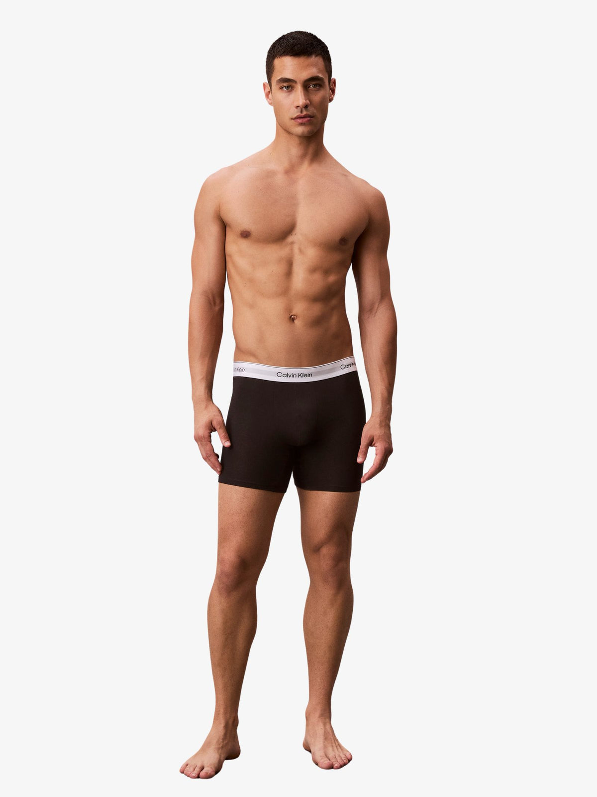 Calvin Klein Icon Cotton Stretch Boxer Brief (Black 3-Pack) | Black/Black/Black