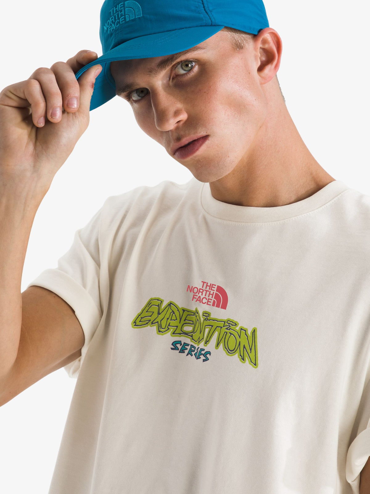The North Face Men's TNF Essential Expedition Series Tee | White Dune