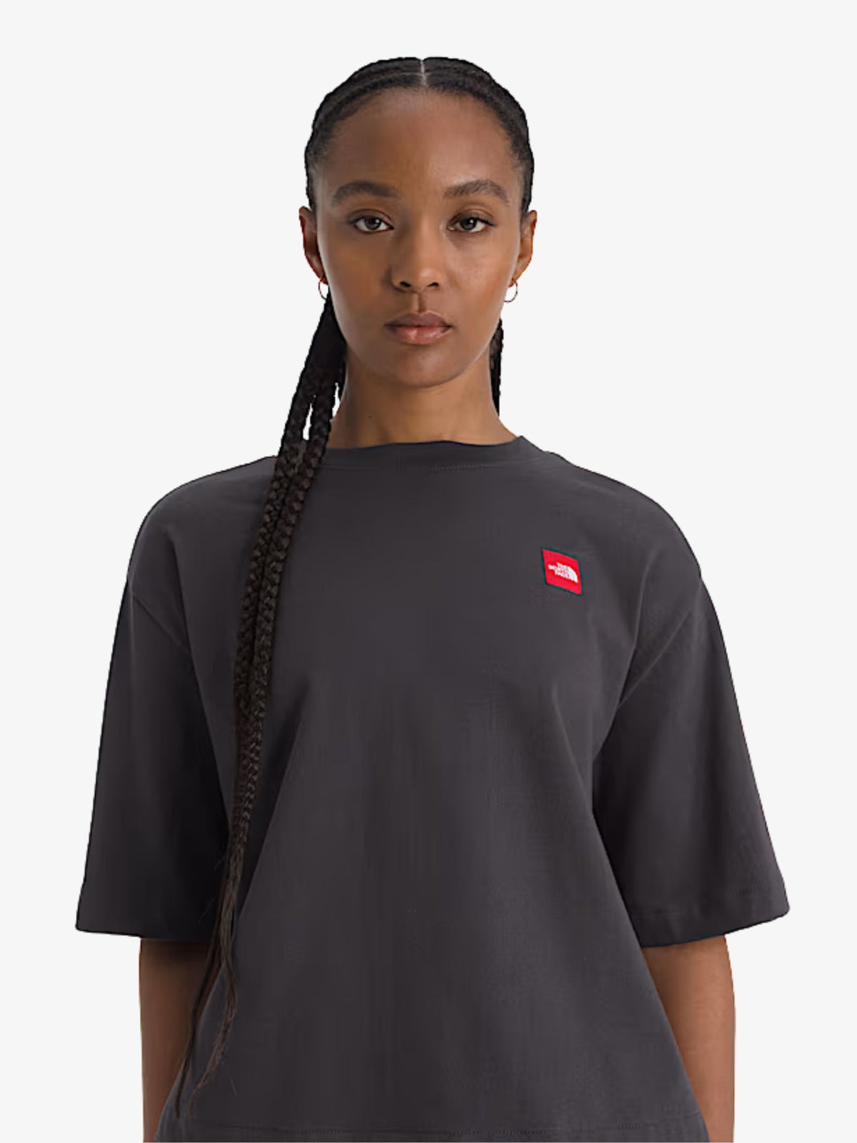 The North Face Women’s Red Box Boxy Tee | BLACK