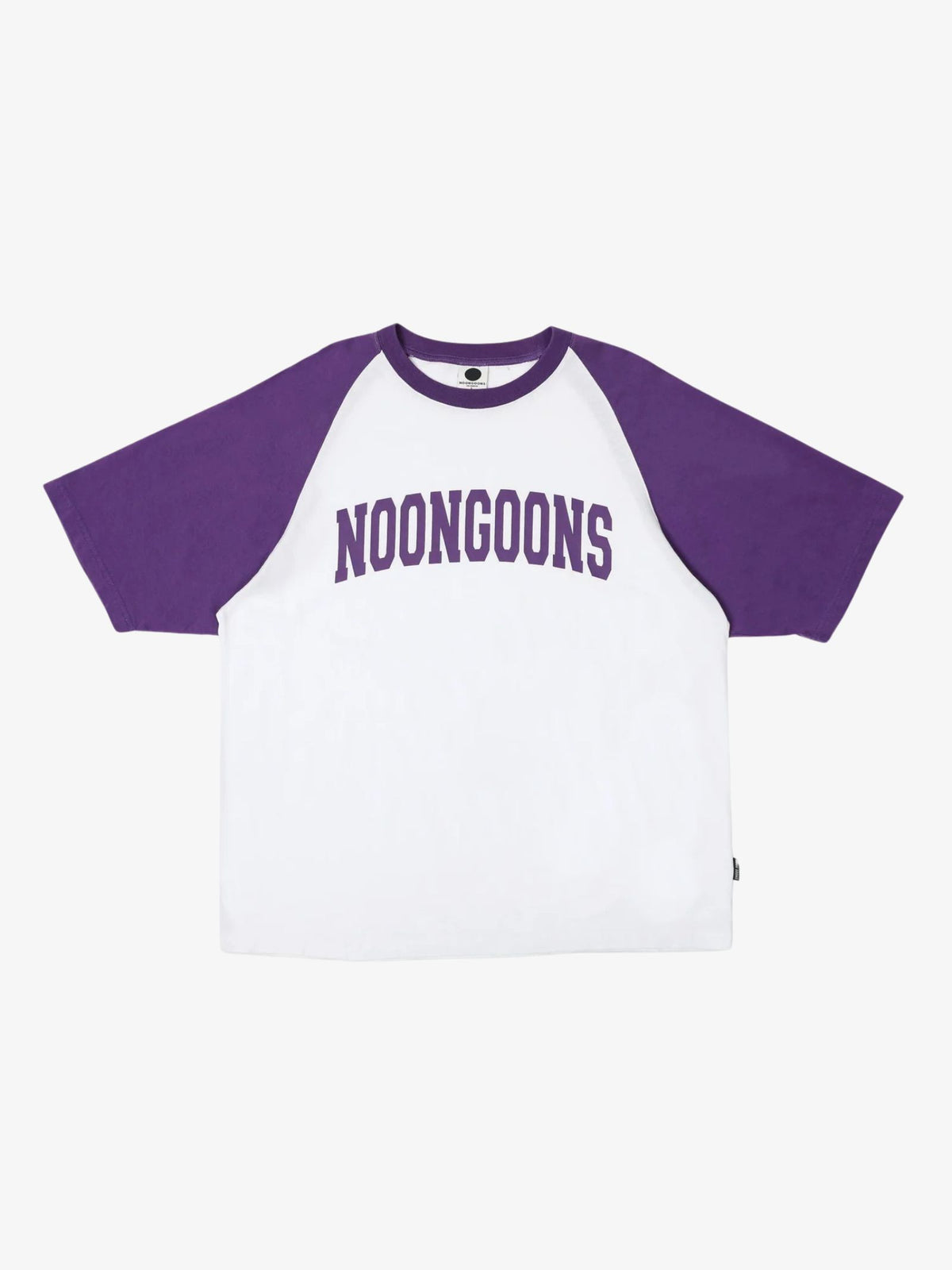 Noon Goons Gametime Raglan T-Shirt | White/PURPLE