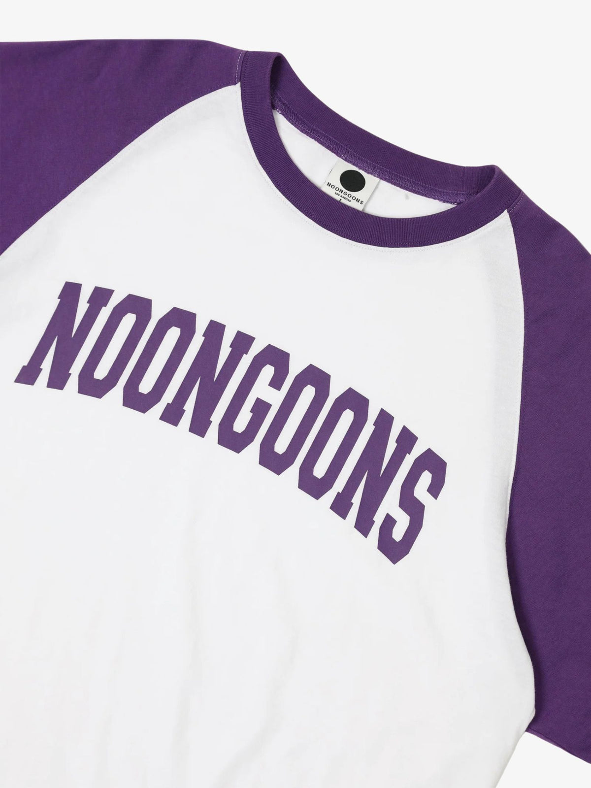 Noon Goons Gametime Raglan T-Shirt | White/PURPLE