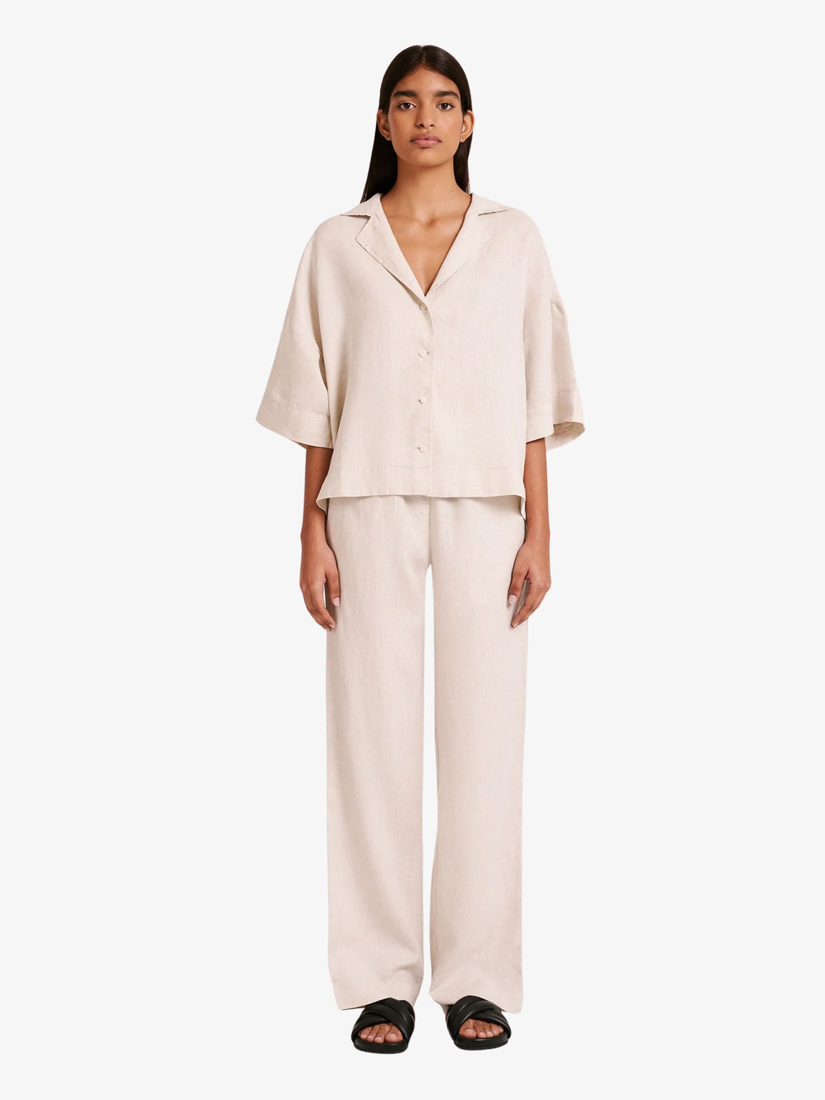 Nude Lucy Linen Lounge Pants | Natural