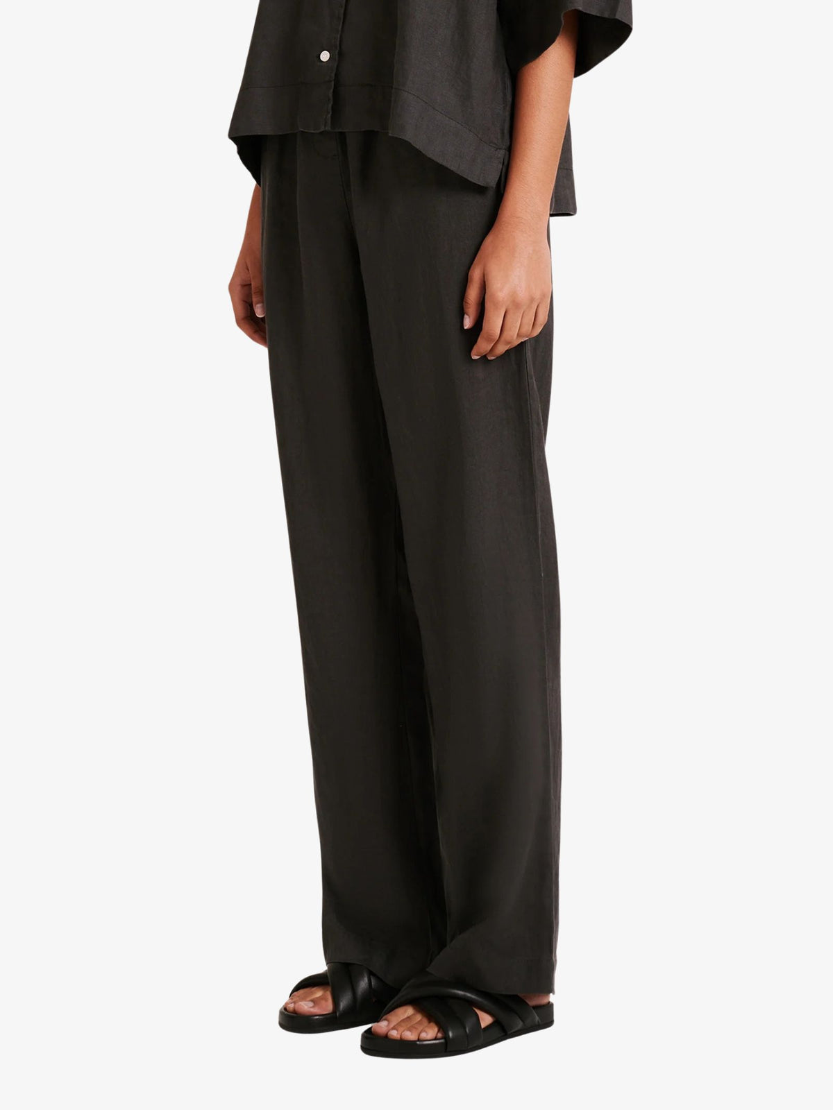 Nude Lucy Lounge Linen Pants | Coal