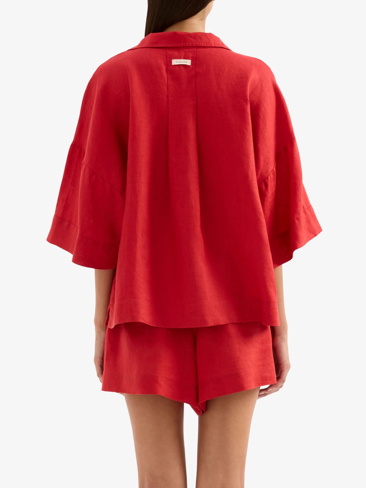 Nude Lucy Lounge Linen Shirt | Vermillion