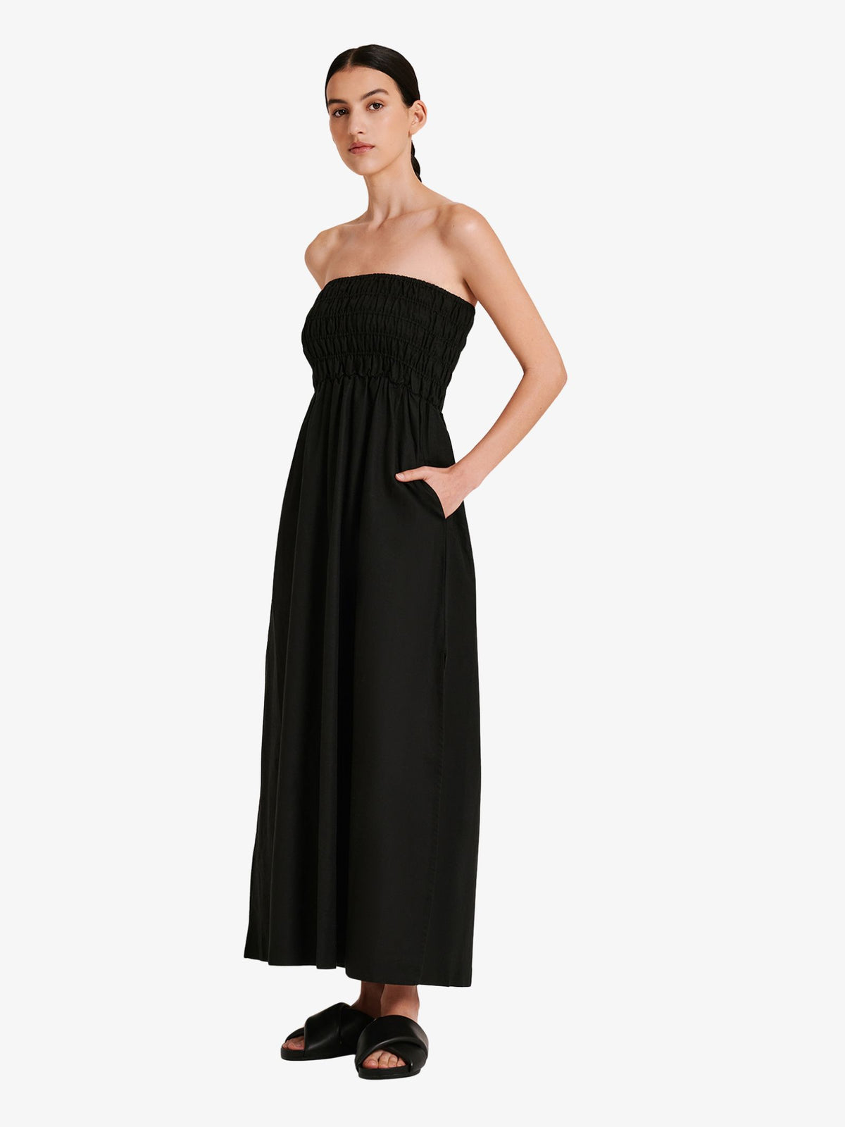 Nude Lucy Zuri Maxi Dress | Black