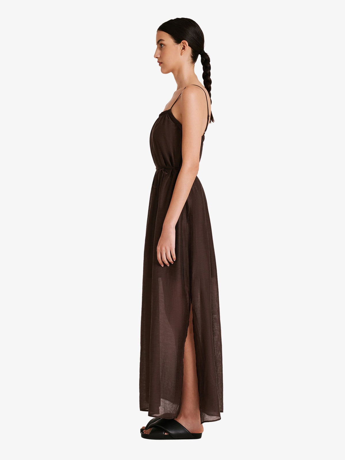 Nude Lucy Ziki Maxi Dress Bark | Glue Store Nude Lucy Ziki Maxi Dress Bark | Glue Store