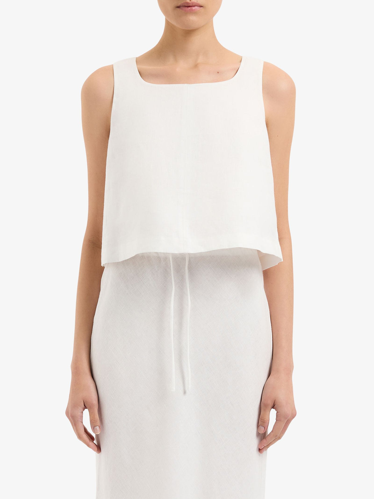 Nude Lucy Thilda Linen Top | White