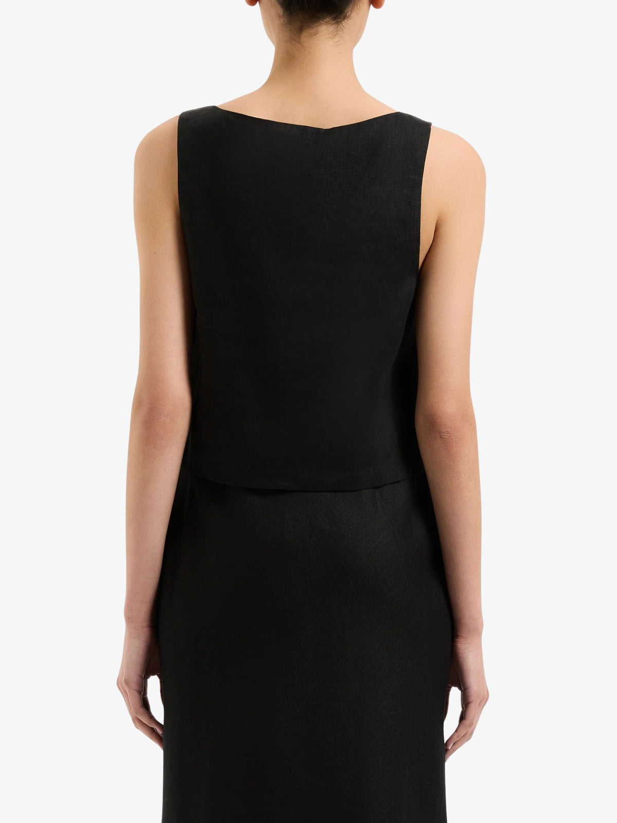 Nude Lucy Thilda Linen Top | Black