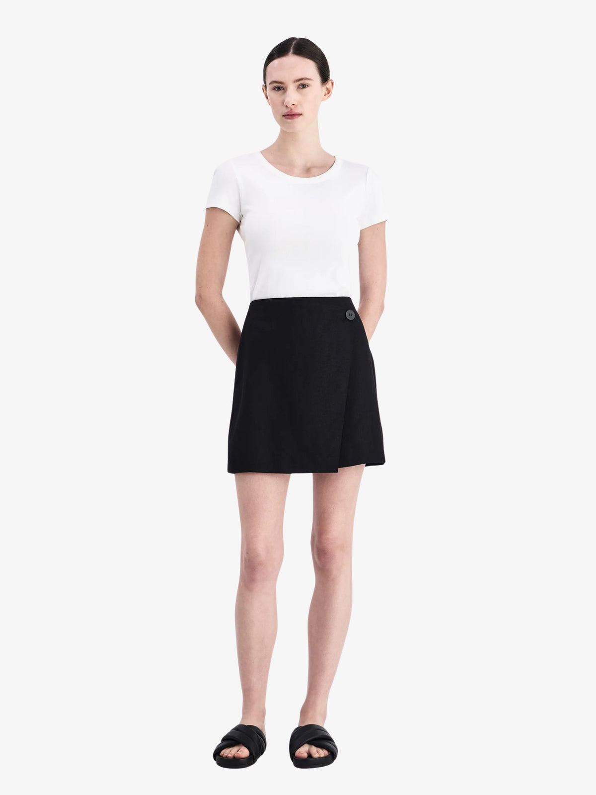 Nude Lucy Thilda Linen Skirt | Black