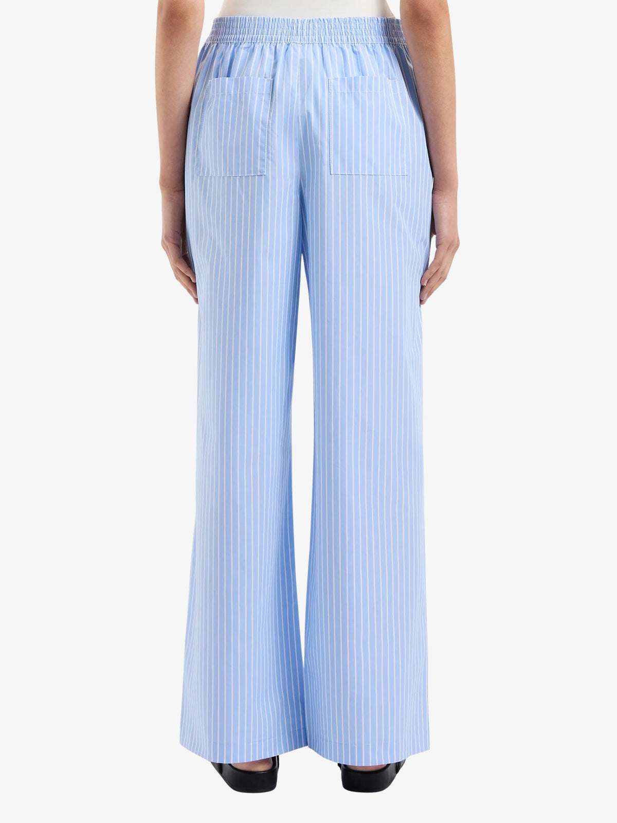 Nude Lucy Organic Poplin Pants | Sky Stripe