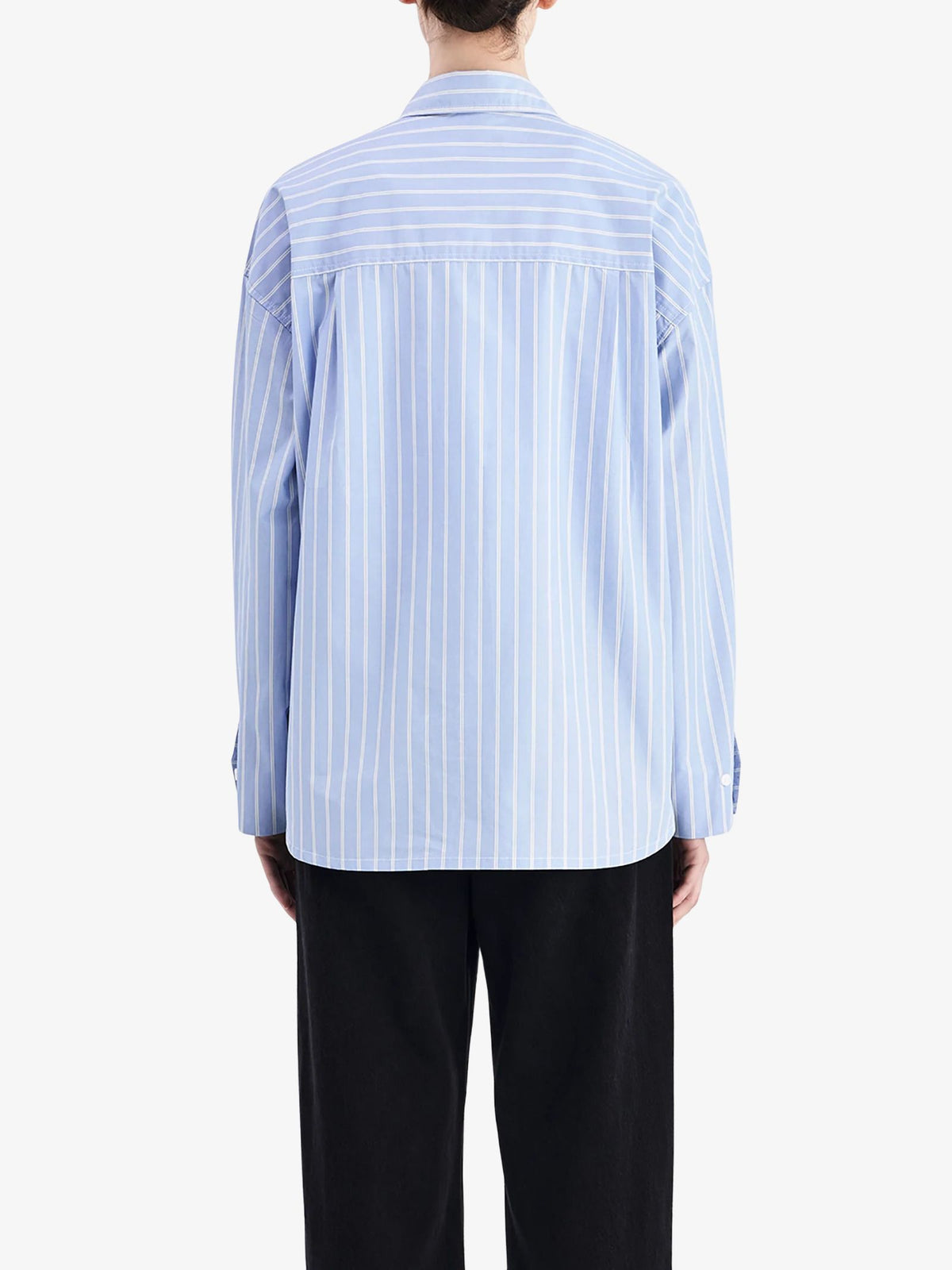 Nude Lucy Organic Poplin Shirt | Sky Stripe