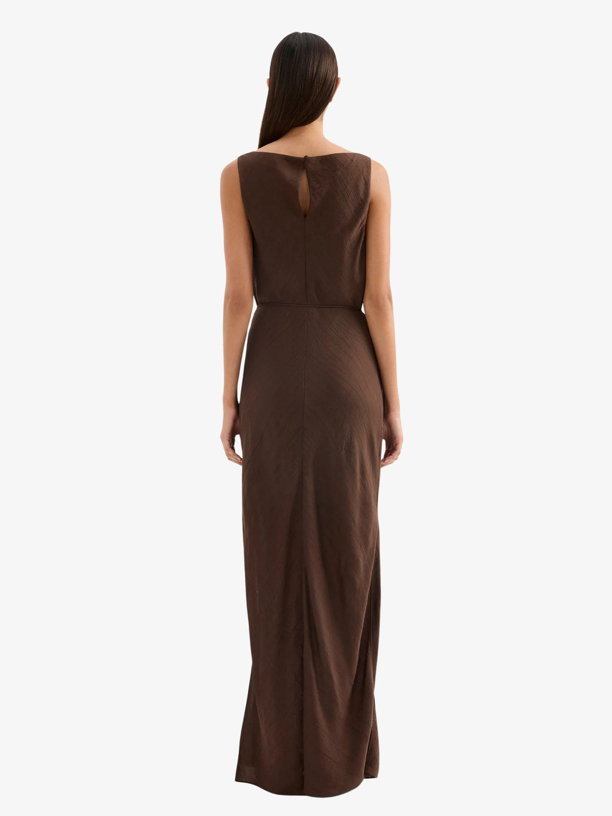 Nude Lucy Serine Maxi Dress | Chocolate