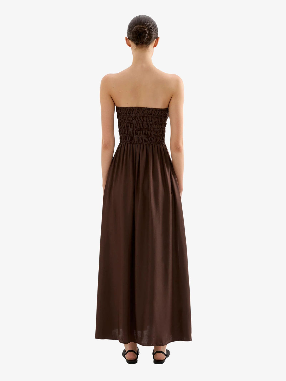 Nude Lucy Zuri Tencel Maxi Dress | Chocolate