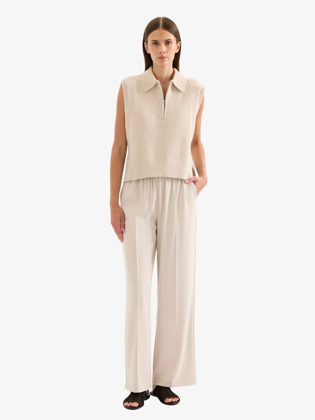 Nude Lucy Ordell Knit Vest | Buff