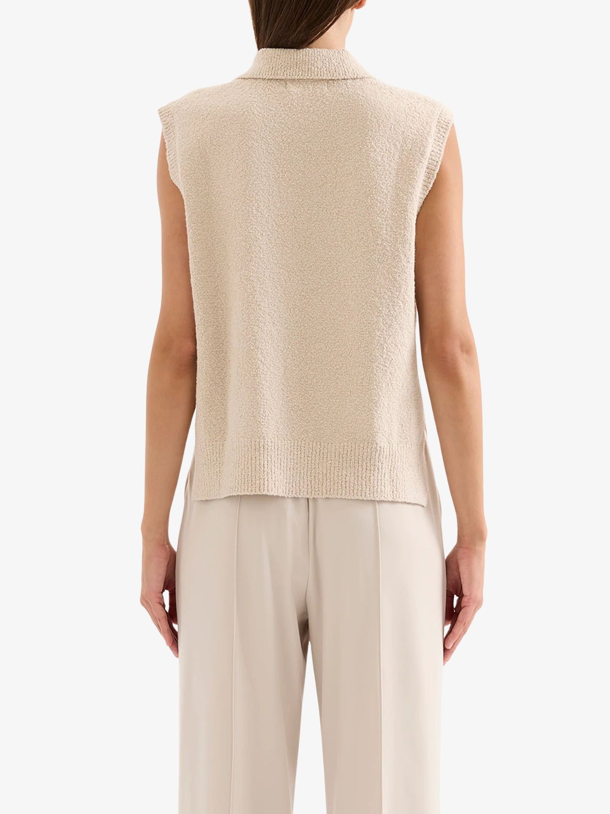 Nude Lucy Ordell Knit Vest | Buff