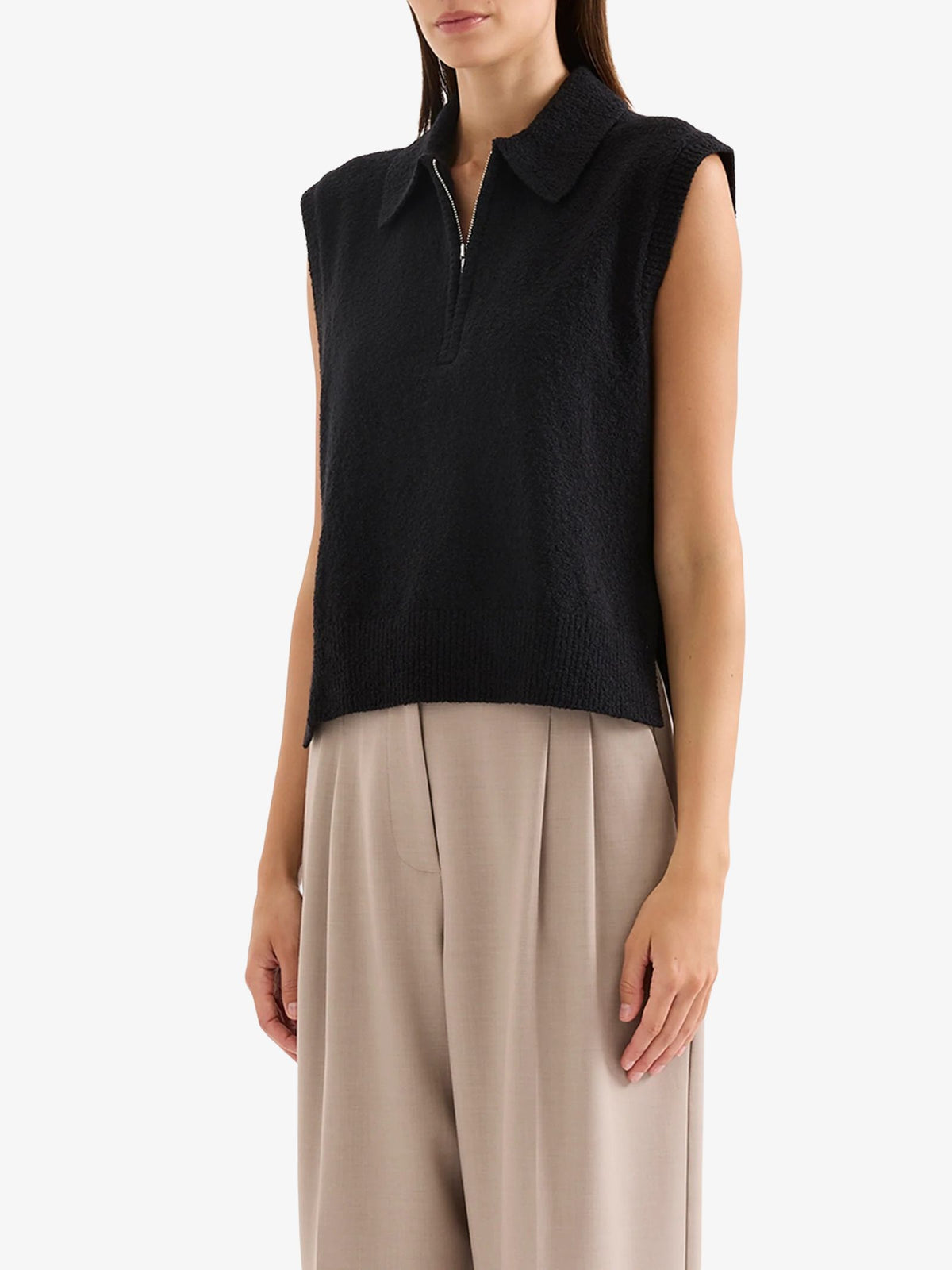 Nude Lucy Ordell Knit Vest | Black