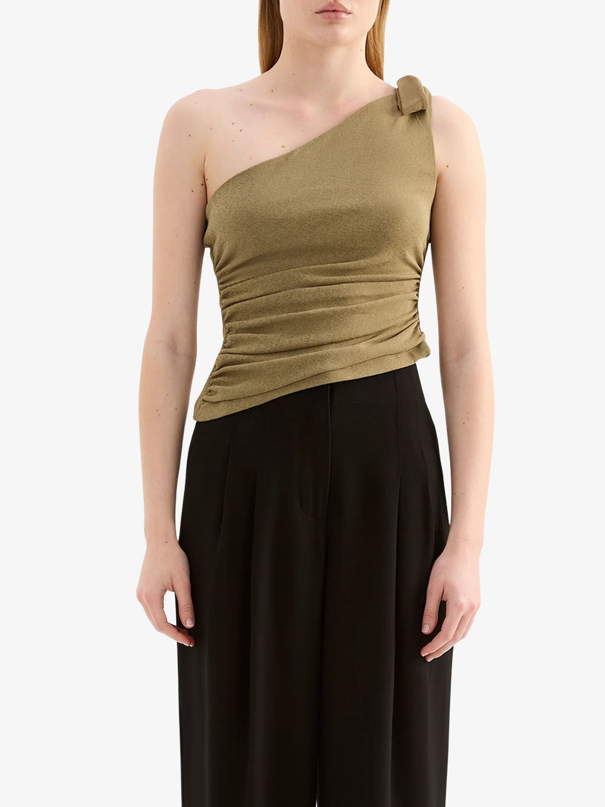 Nude Lucy Fiora Mesh Top | Deep Olive