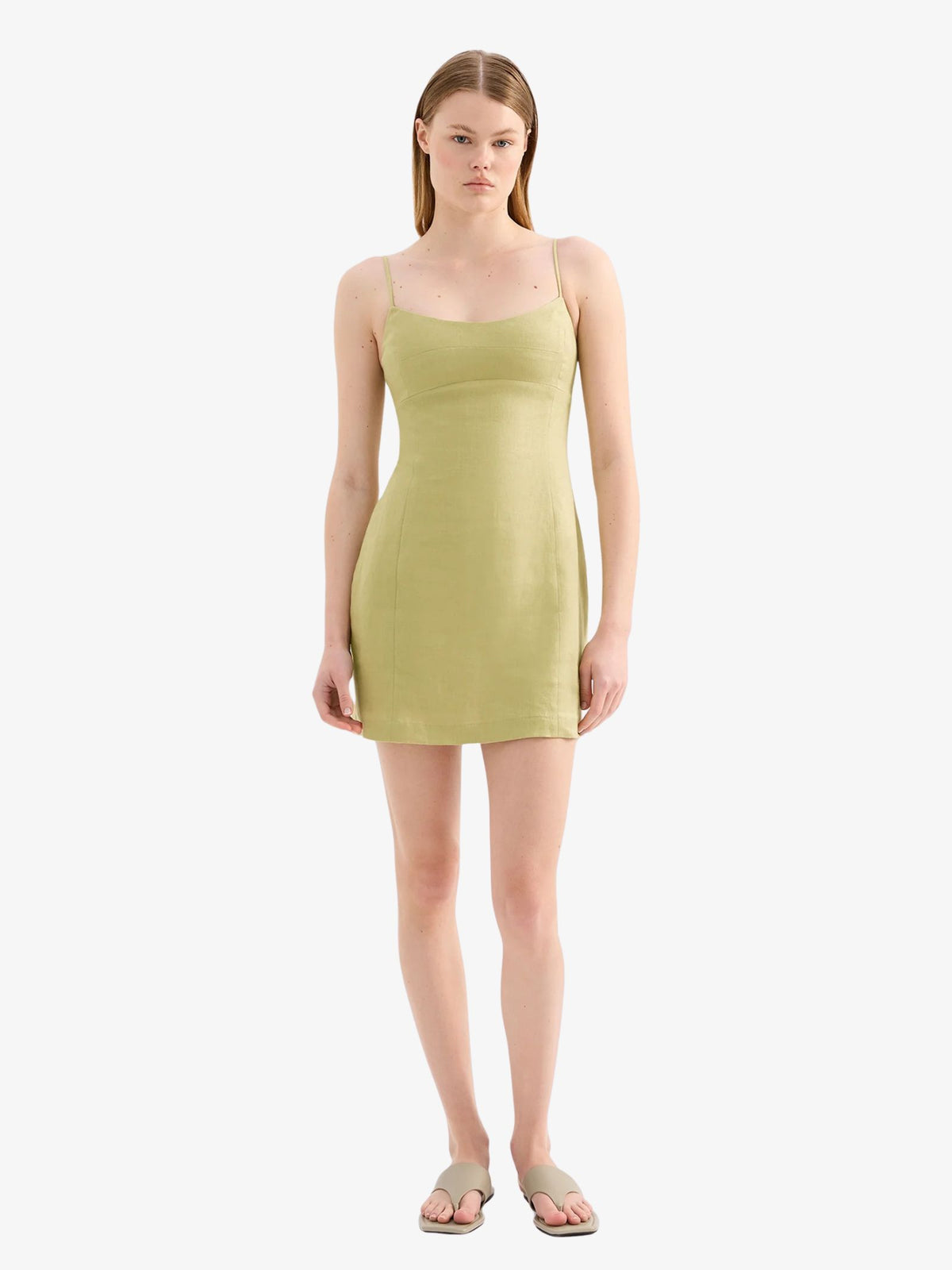 Nude Lucy Carmela Linen Mini Dress | Kiwi