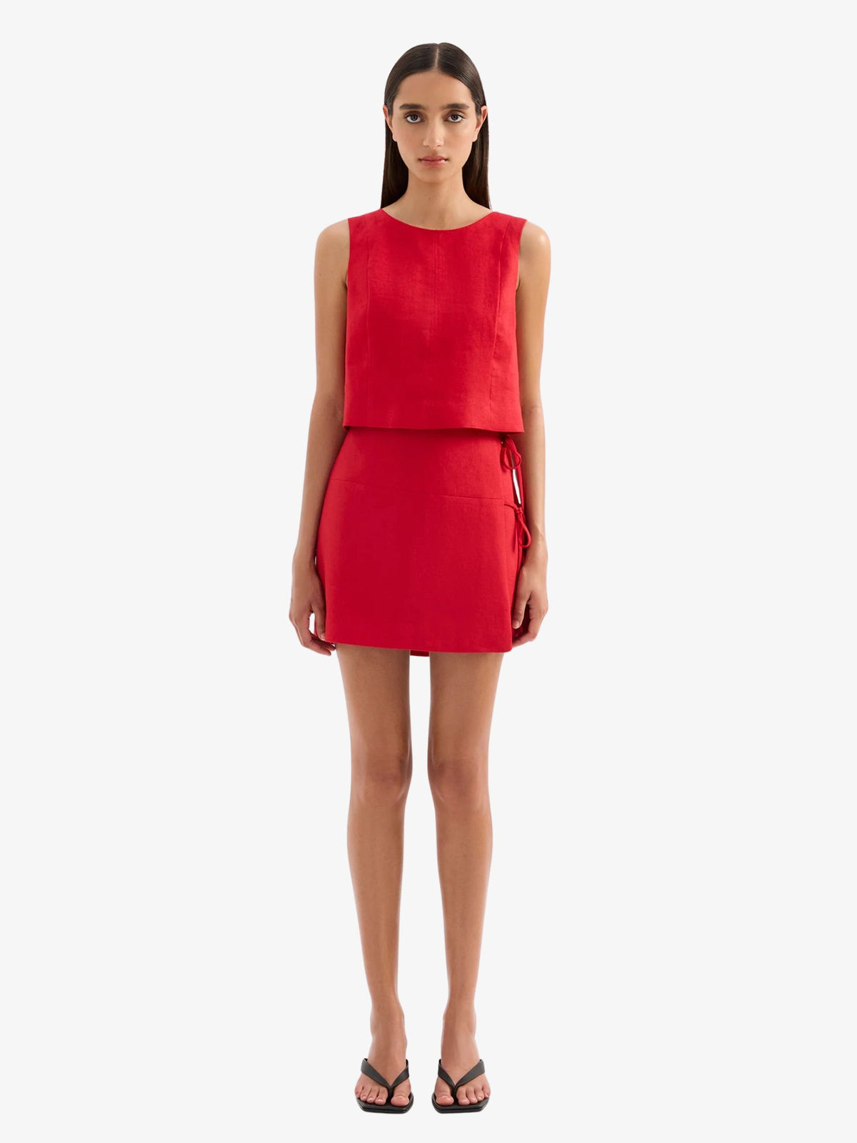 Nude Lucy Marli Linen Top | Vermillion