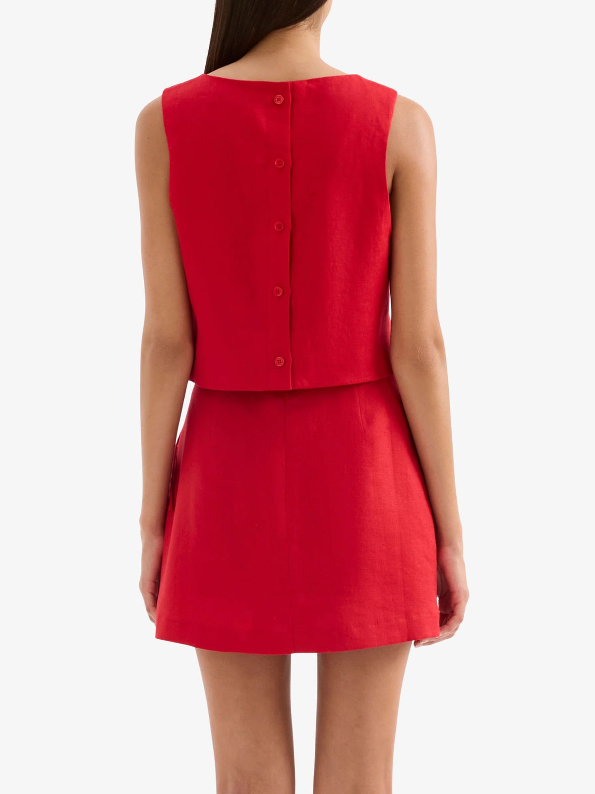 Nude Lucy Marli Linen Top | Vermillion