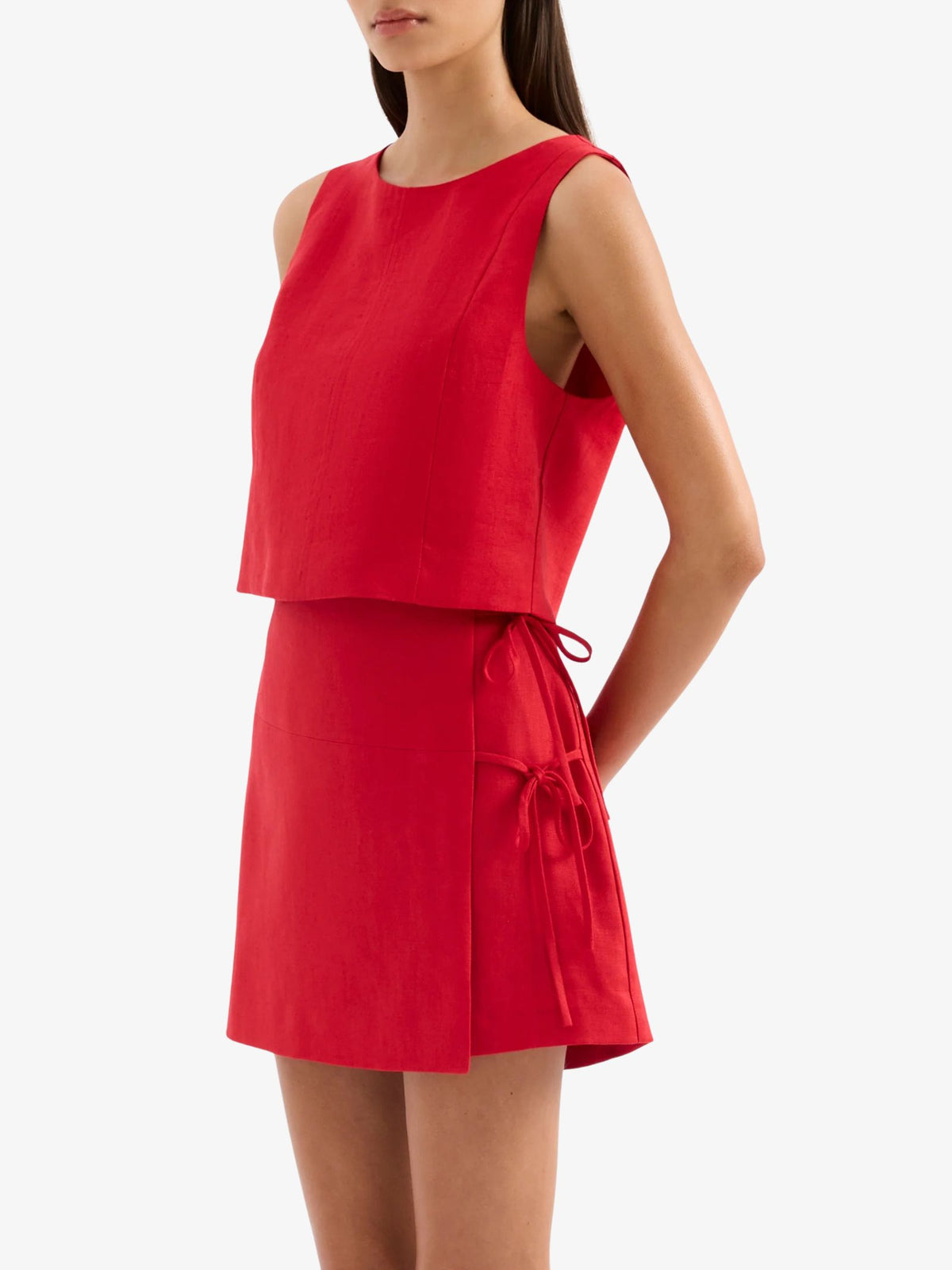 Nude Lucy Marli Linen Top | Vermillion