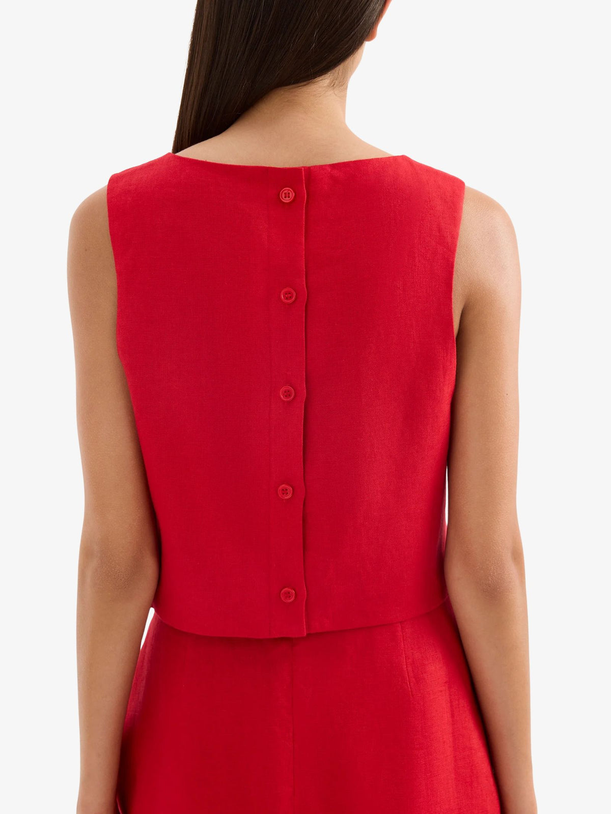 Nude Lucy Marli Linen Top | Vermillion