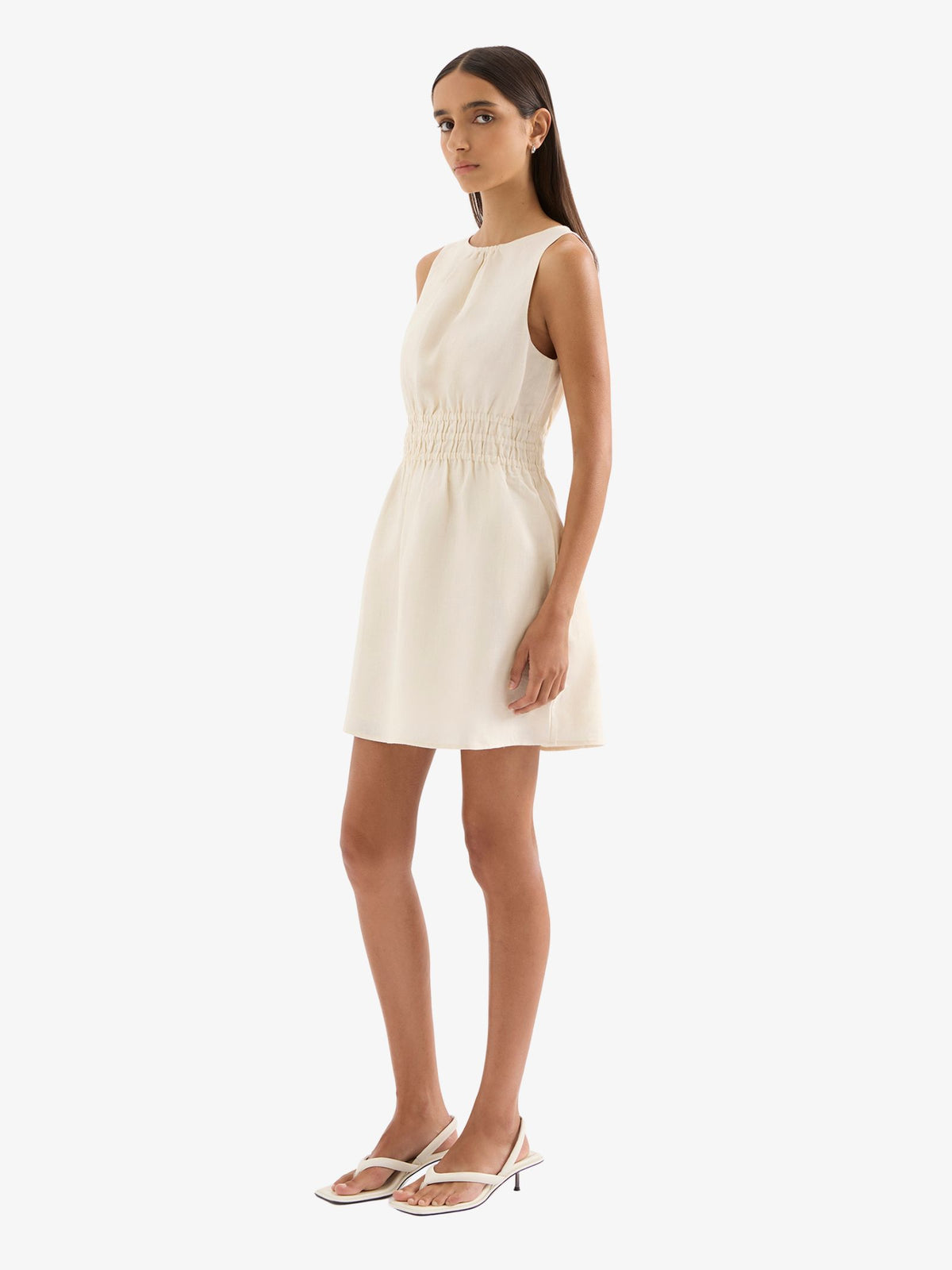 Nude Lucy Andri Linen Mini Dress | Chamomile