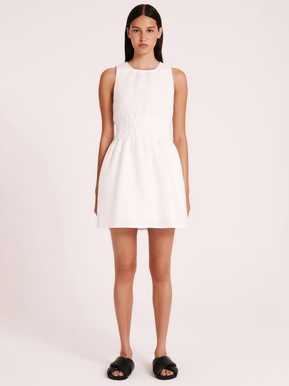 Jaxson Linen Dress in White