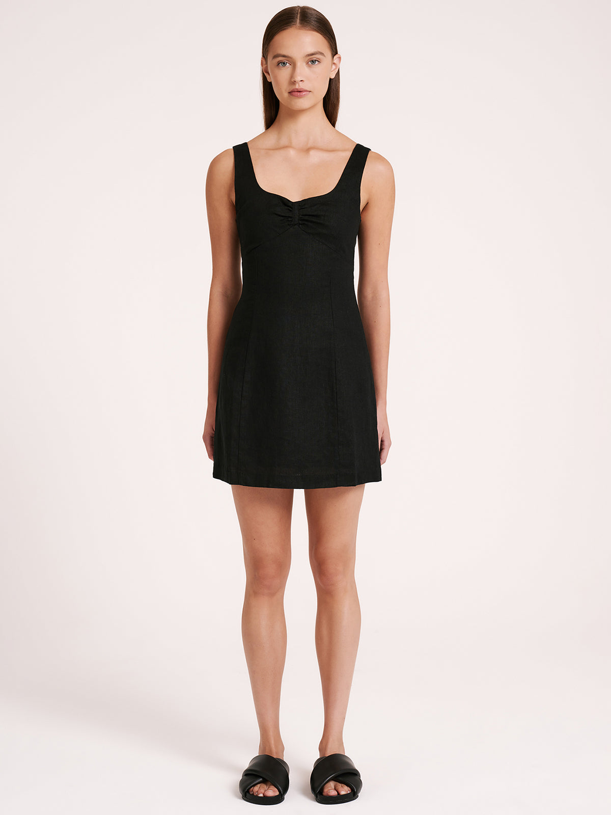 Nude Lucy Sibyl Linen Dress Black | Glue Store Nude Lucy Sibyl Linen Dress Black | Glue Store