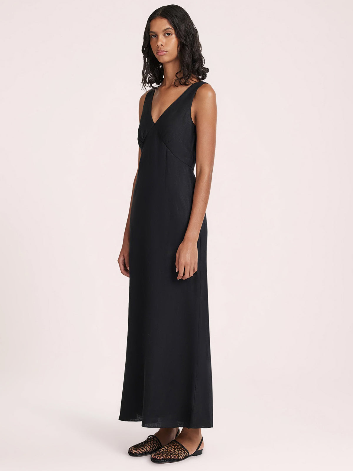 Nude Lucy Ari Linen Dress Black | Glue Store Nude Lucy Ari Linen Dress Black | Glue Store