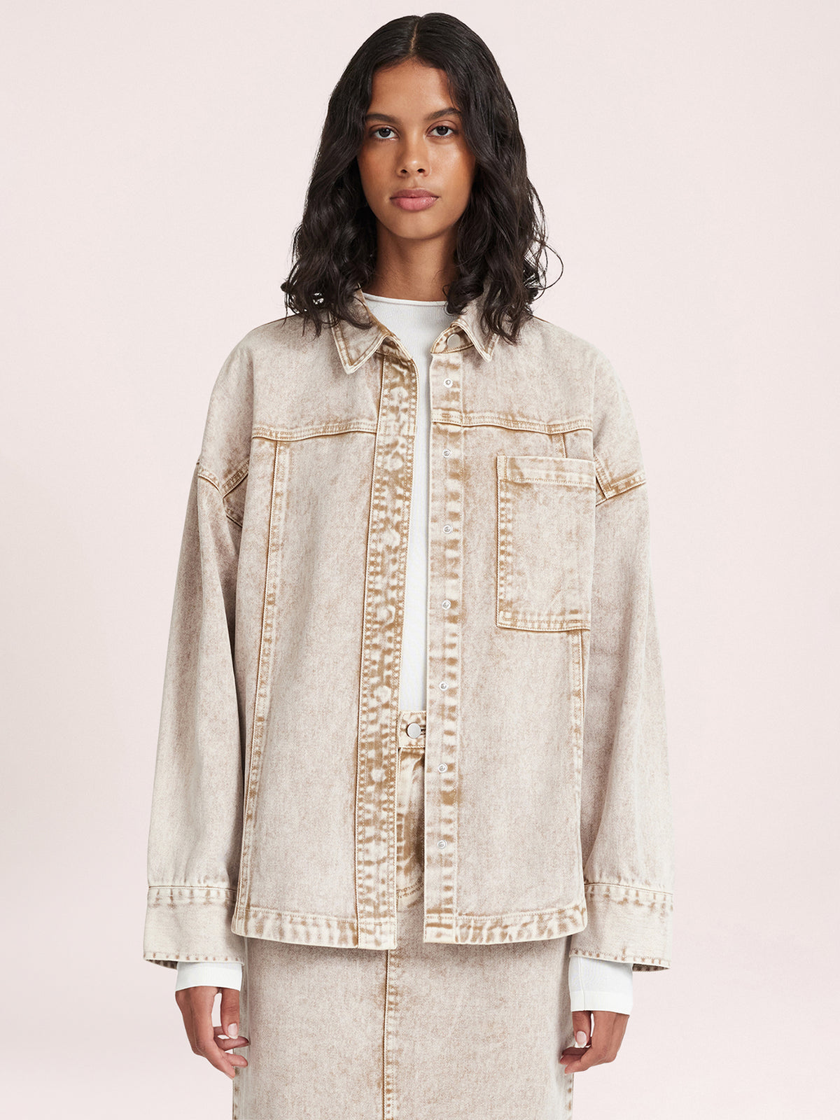 Nude Lucy Kollins Denim Jacket | Sepia