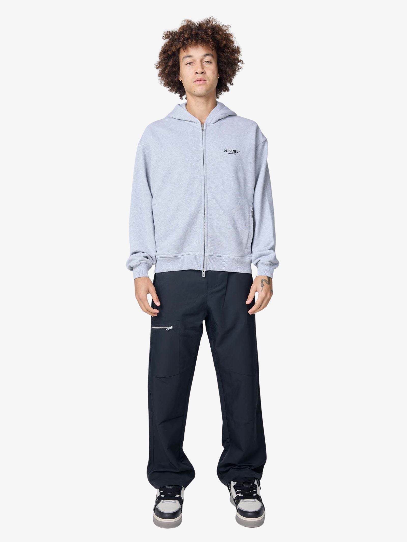 Represent Represent Owners Club Zip Hoodie | Ash Grey
