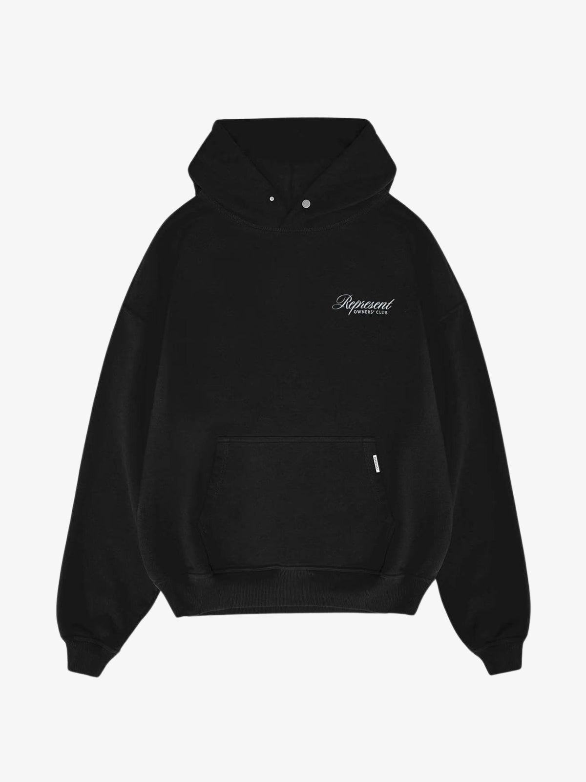 Represent Owners Club Script Hoodie | Black