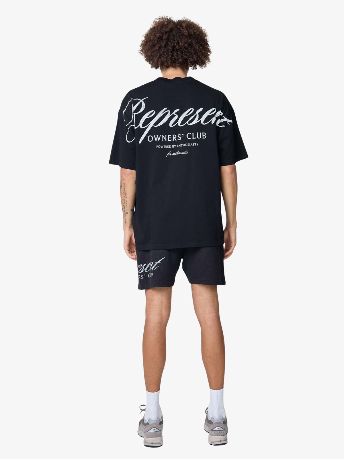 Represent Represent Owners Club Script T-Shirt | Black