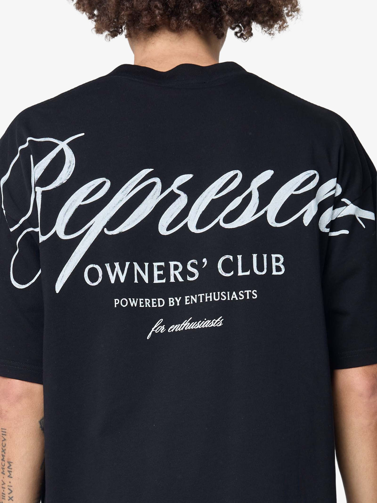 Represent Represent Owners Club Script T-Shirt | Black