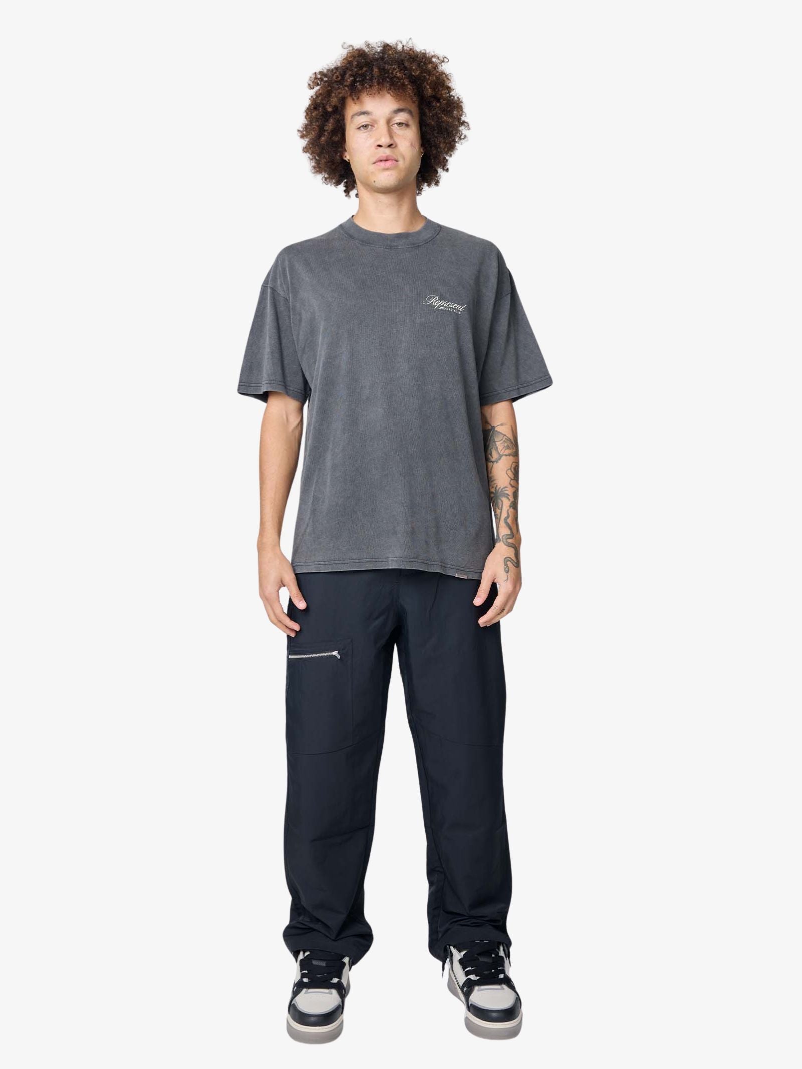 Represent Represent Owners Club Script T-Shirt | Vintage Grey