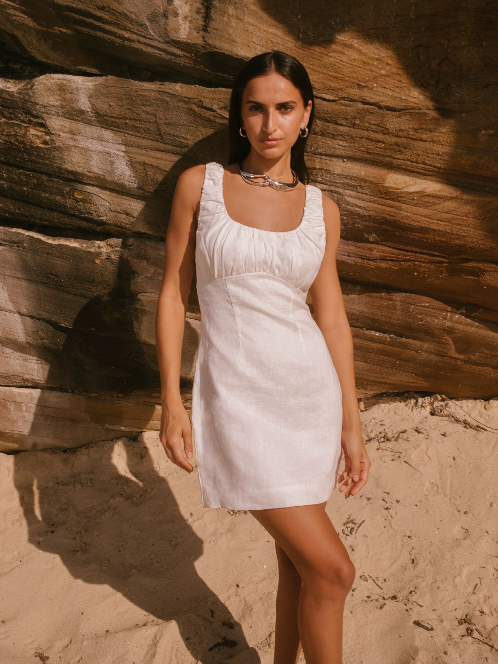 Maris Dress in Ivory