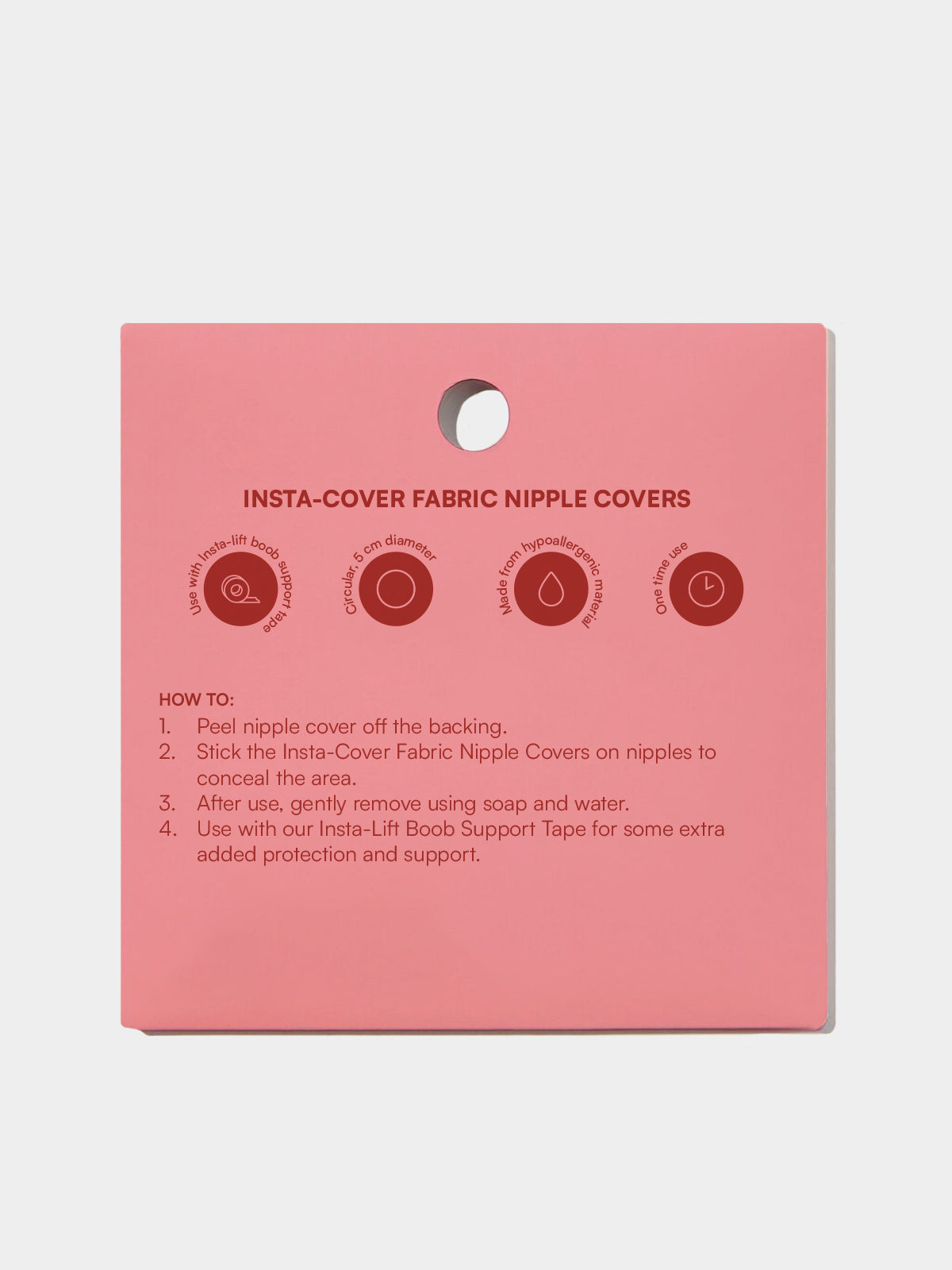 Insta-Cover Single Use Fabric Nipple Covers in Nude - Glue Store