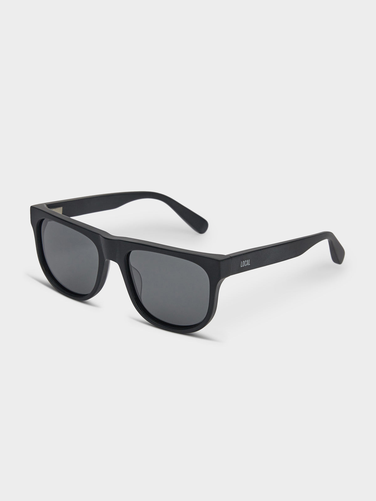 Asp Matte Sunglasses in Black &amp; Dark Grey