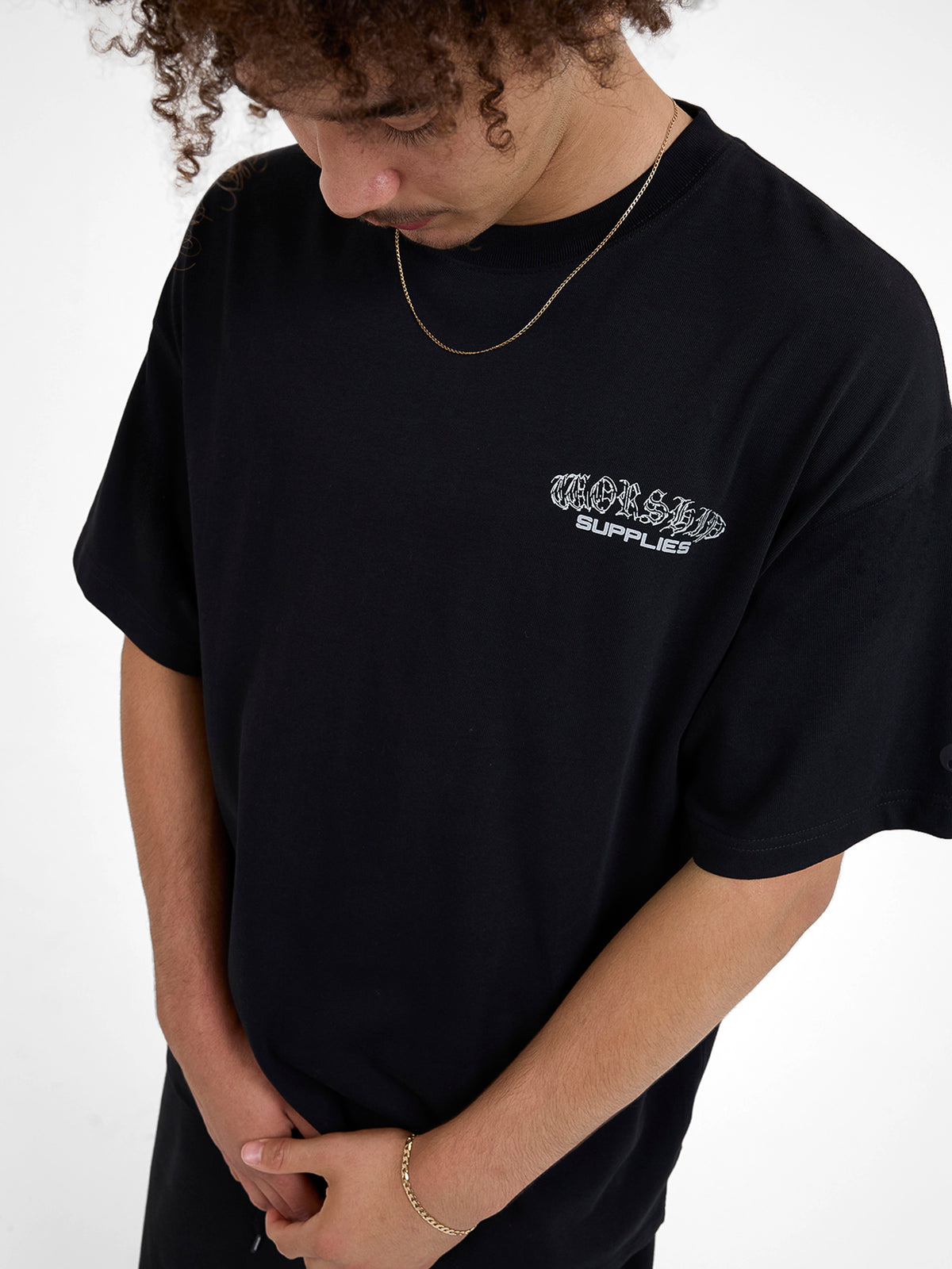 Worship Liquid Oversize Tee | Black