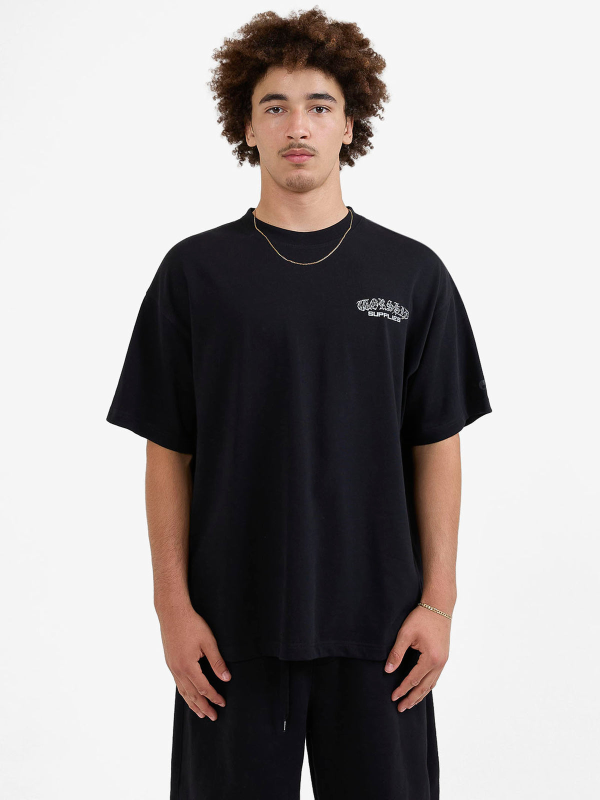 Worship Liquid Oversize Tee | Black